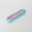 Kids Cutlery Set With Case For School Lunches Teal
