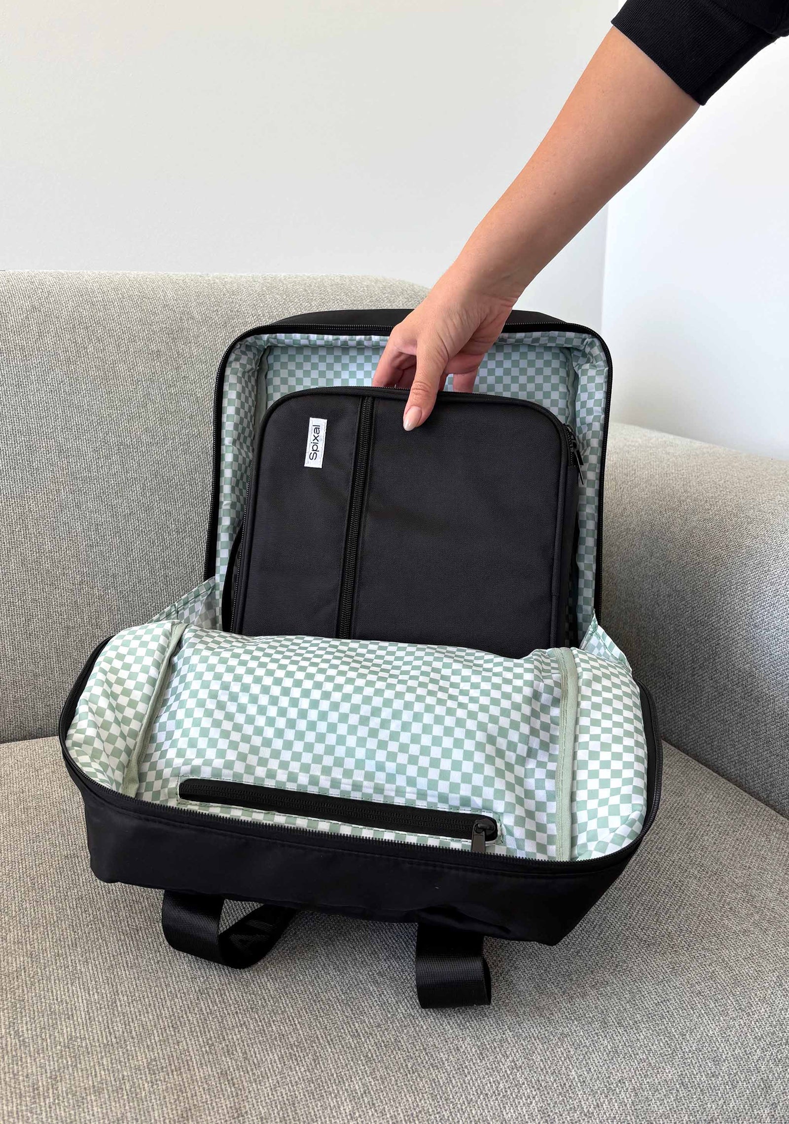 Axis Leopard Print Backpack Internal Laptop Sleeve