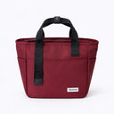 Large red insulated tote lunch bag work teens high school middle school from the Spixal commute series front