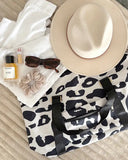 Spixal Black Leopard Print Travel Bundle