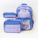Butterfly purple backpack lunch bag and matching pencil case | school bag packing essentials for kids | Spixal