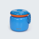 Large insulated food jar with carry handle | pack hot school lunches blue | Spixal