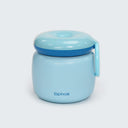 Large insulated food jar with carry handle | pack hot school lunches light blue | Spixal