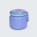 Large insulated food jar with carry handle | pack hot school lunches purple | Spixal
