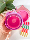 Large 800ml insulated food jar pink | keeps lunch warm for work or school | Spixal