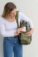 green camouflage camo  large backpack school bag for primary school middle school high school teens or adults | side phone pocket | Spixal