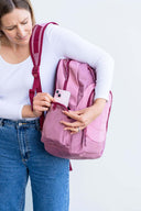 Pink girls large backpack school bag for primary school middle school high school teens or women's uni study backpack | phone pocket | Spixal