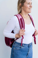 Pink girls large backpack school bag for primary school middle school high school teens or women's uni study backpack | padded adjustable straps | Spixal