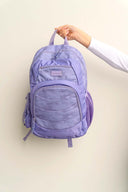 Purple backpack school bag for primary school middle school uni study or travel | water bottle pocket laptop sleeve | Spixal