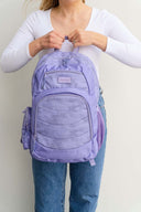 Purple girls backpack school bag for primary school, middle school or high school | side phone pocket and laptop sleeve | Spixal