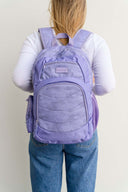 Purple girls large backpack school bag for primary school, middle school or high school | front pocket and laptop sleeve | Spixal