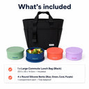 Spixal lunch packing bundle for dads fathers day gift ideas that are practical with lunch bag and bento boxes to prep meals with round lunch bowls