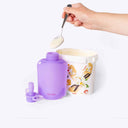 Spixal Silicone Reusable Yoghurt Pouches 5 Pack — easy to fill wide opening easy to clean | Spixal
