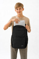 Black school bag backpack teens love for middle school kids high school  study | durable school bag with laptop sleeve by Spixal