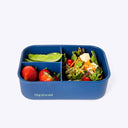Silicone Bento Box 3 Compartment - Blue