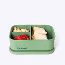Silicone Bento Box 3 Compartment - Green