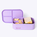 Silicone Bento Box 3 Compartment - Purple