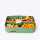 Silicone Bento Box 5 Compartment - Green