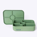 Silicone Bento Box 5 Compartment - Green