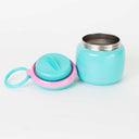Large 800ml insulated food jar with snack container under lid |
big enough for growing kids teal | Spixal