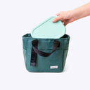 Spixal Tote Lunch Bag & Bento Box Set - Green