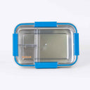 Core Lightweight Stainless Steel Large Durable Bento Lunch Box Blue — Clear durable removable lid | Spixal
