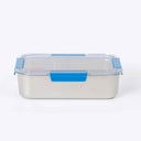 Core Lightweight Stainless Steel Large Bento Lunch Box — 4 durable clip closure | Spixal