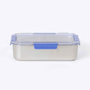 Core Lightweight Stainless Steel Large Bento Lunch Box — 4 clip closure lid side | Spixal
