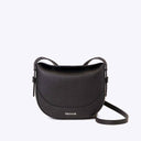 Fleur Leather Handbag - Black