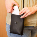 Georgie Leather Phone Bag - Black