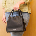 Isla Leather Handbag - Black