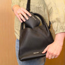 Isla Leather Handbag + Coin Purse Bundle - Black