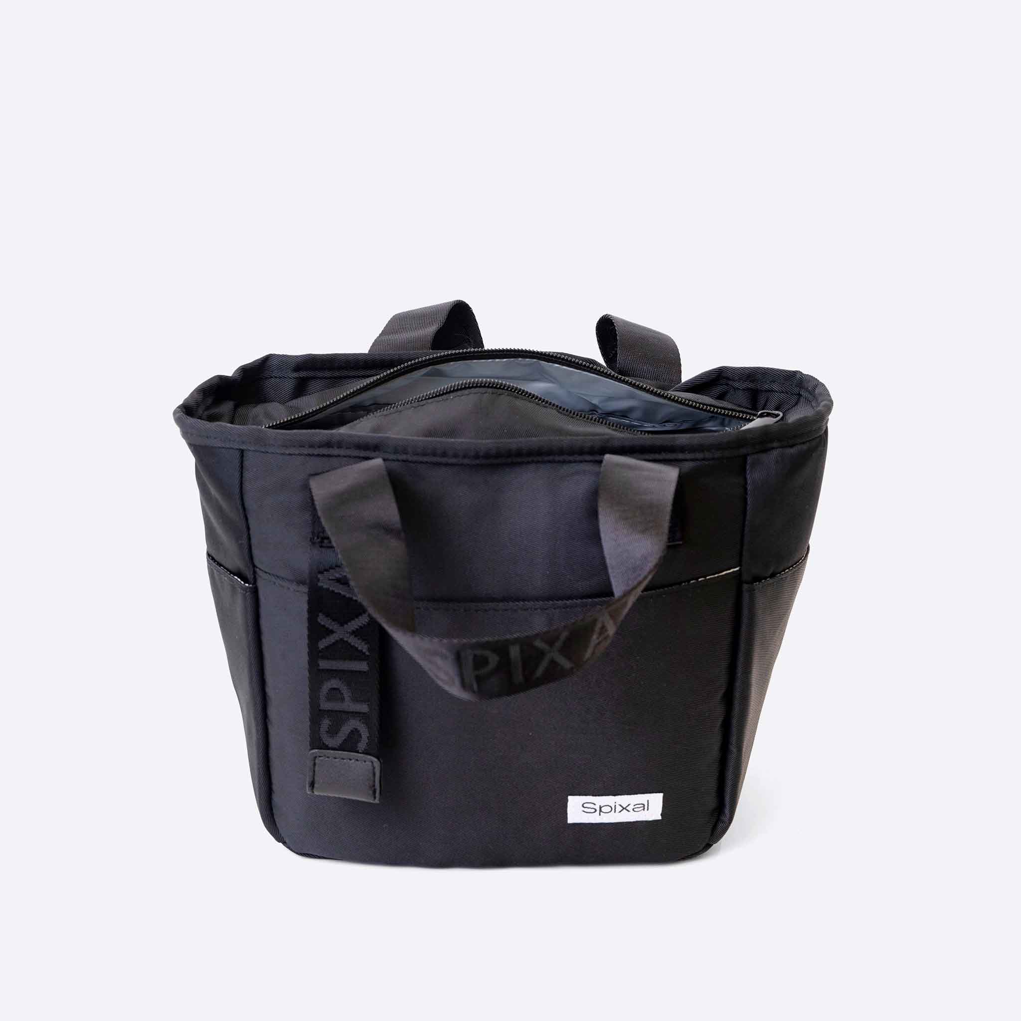 Insulated Tote Lunch Bag Black – spixal
