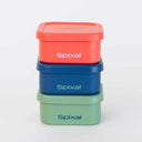 Silicone Midi Snack Boxes (3 Pack) - Leakproof - Bolds