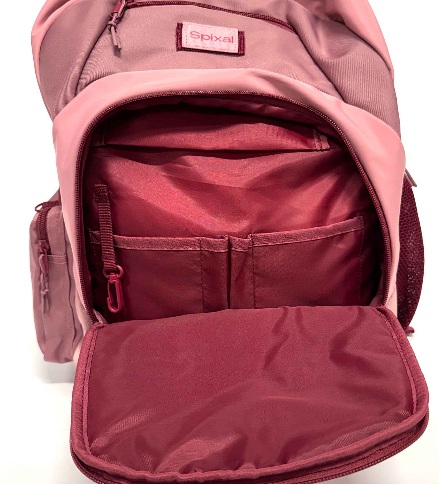Axis Leopard Print Women's Backpack stationery organisation pockets