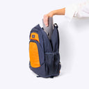Primary Kids School Bag Navy + Orange - Set
