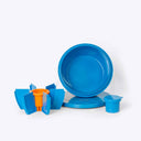 Roundie Bento Lunch Box Blue