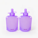 reusable yoghurt pouches easy to fill and easy to clean dishwasher safe purple | Spixal