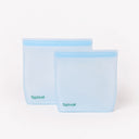 Reusable Zip Lock Bags (2 Pack) - Blue