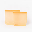 Reusable Zip Lock Bags (2 Pack) - Orange